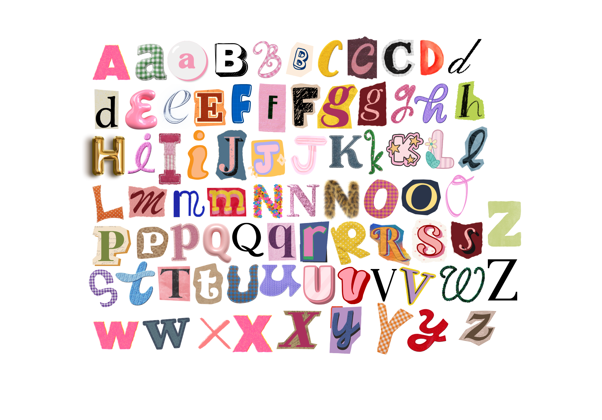 April Suprise Letter Stickers